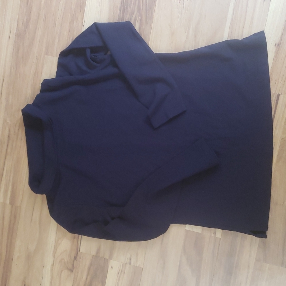 Lands' End navy blue short wide turtle neck Size Small (6-8)